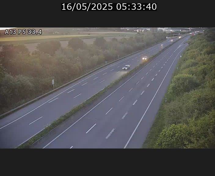 Webcam trafic sur A13 à hauteur de Mondorf-les-Bains en direction d'Altwies