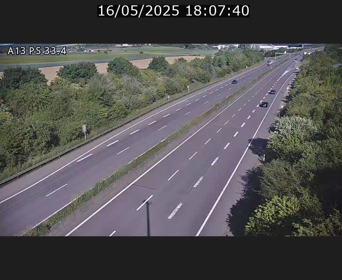 Webcam trafic sur A13 à hauteur de Mondorf-les-Bains en direction d'Altwies