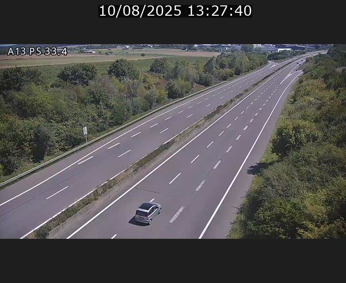 Webcam trafic sur A13 à hauteur de Mondorf-les-Bains en direction d'Altwies
