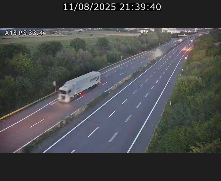 Webcam trafic sur A13 à hauteur de Mondorf-les-Bains en direction d'Altwies