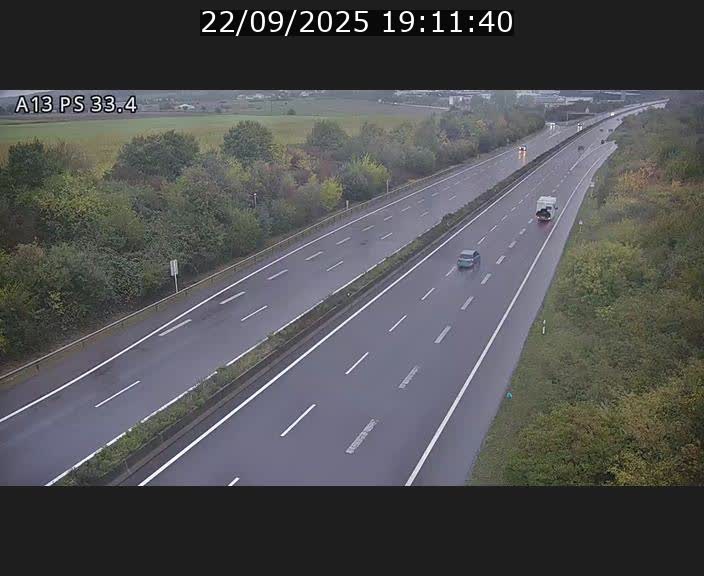 Webcam trafic sur A13 à hauteur de Mondorf-les-Bains en direction d'Altwies