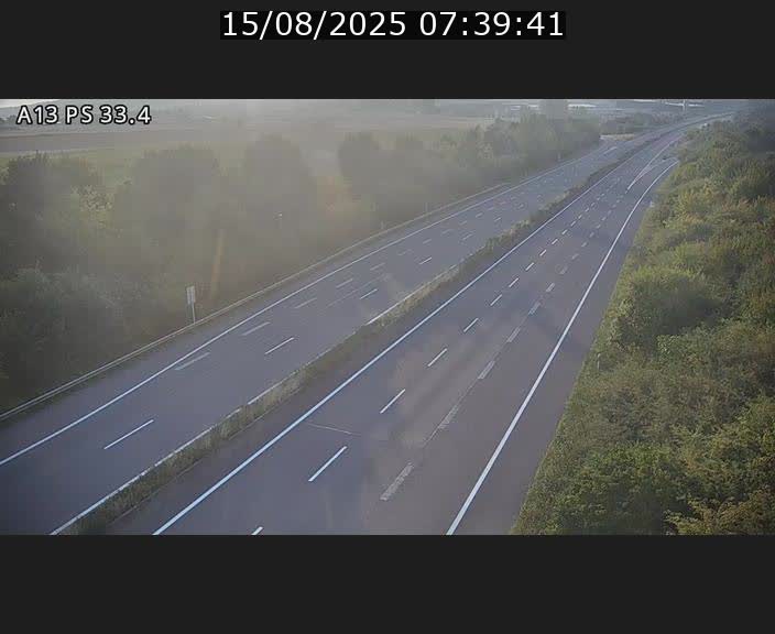 Webcam trafic sur A13 à hauteur de Mondorf-les-Bains en direction d'Altwies