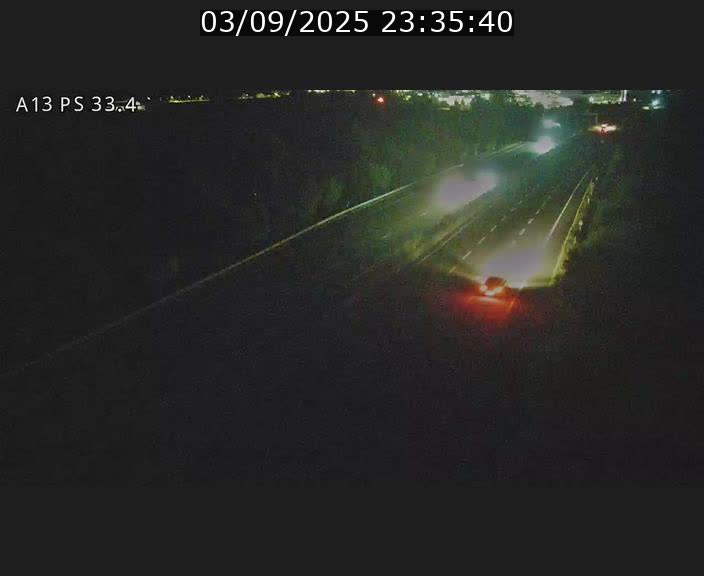 Webcam trafic sur A13 à hauteur de Mondorf-les-Bains en direction d'Altwies