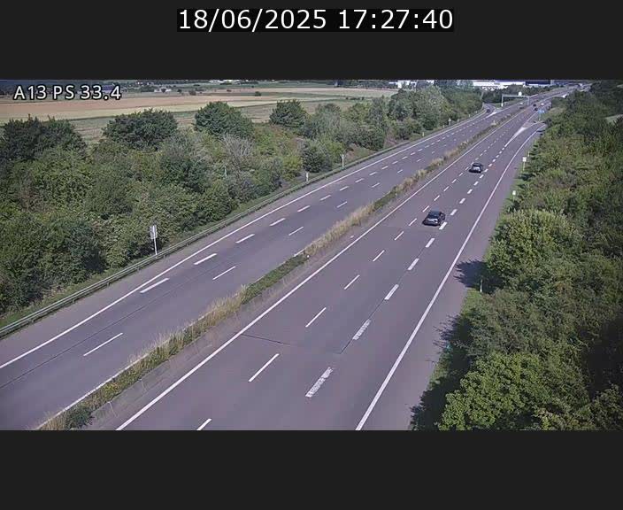 <h2>Webcam trafic sur A13 à hauteur de Mondorf-les-Bains en direction d'Altwies</h2>