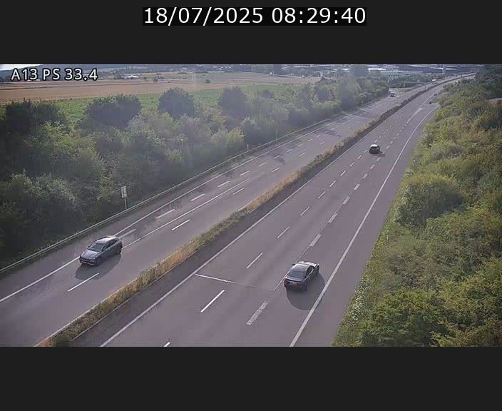 <h2>Webcam trafic sur A13 à hauteur de Mondorf-les-Bains en direction d'Altwies</h2>