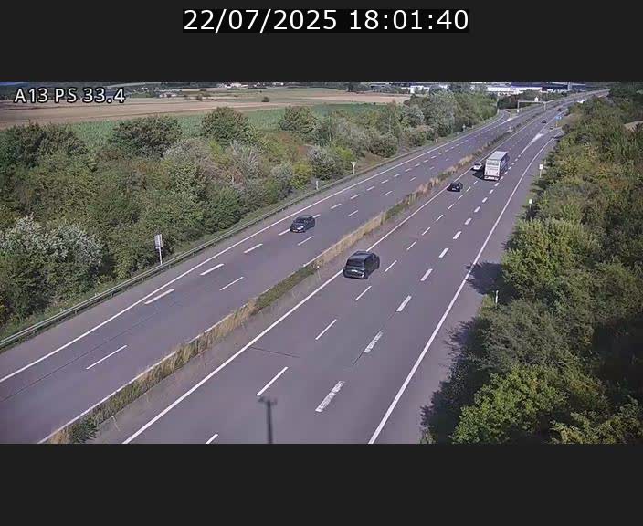 <h2>Webcam trafic sur A13 à hauteur de Mondorf-les-Bains en direction d'Altwies</h2>