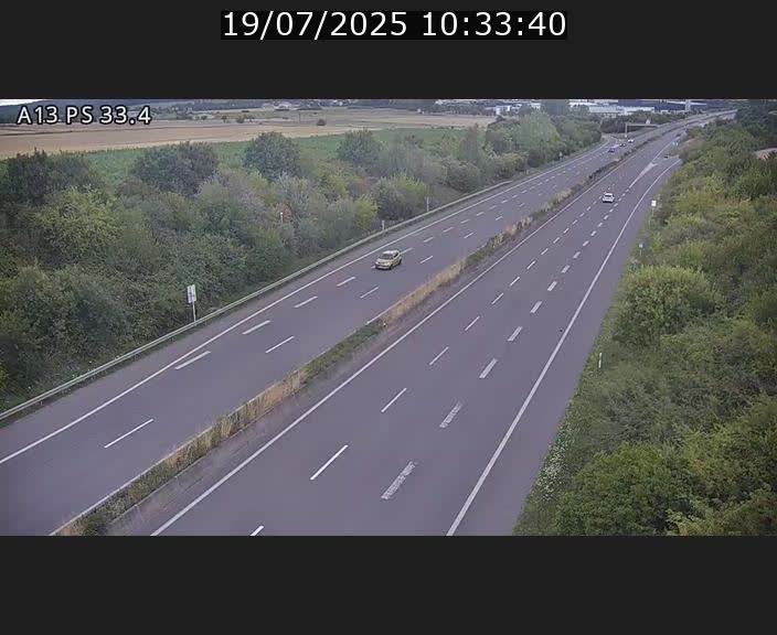 <h2>Webcam trafic sur A13 à hauteur de Mondorf-les-Bains en direction d'Altwies</h2>