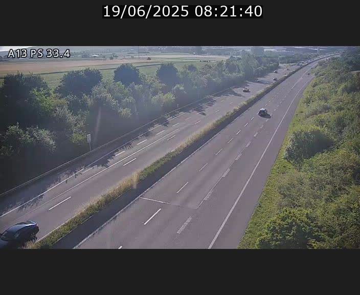 <h2>Webcam trafic sur A13 à hauteur de Mondorf-les-Bains en direction d'Altwies</h2>