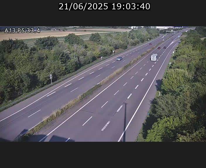 <h2>Webcam trafic sur A13 à hauteur de Mondorf-les-Bains en direction d'Altwies</h2>