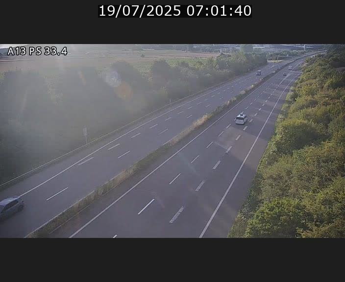 <h2>Webcam trafic sur A13 à hauteur de Mondorf-les-Bains en direction d'Altwies</h2>