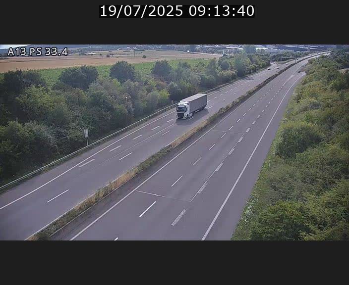 <h2>Webcam trafic sur A13 à hauteur de Mondorf-les-Bains en direction d'Altwies</h2>