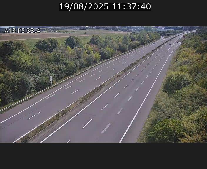 <h2>Webcam trafic sur A13 à hauteur de Mondorf-les-Bains en direction d'Altwies</h2>