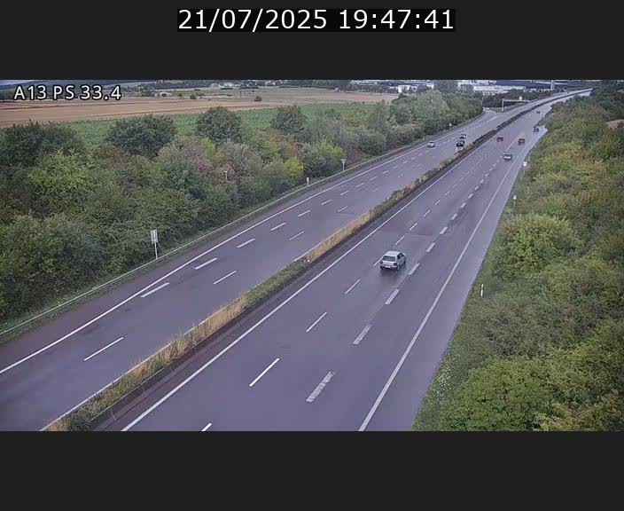 <h2>Webcam trafic sur A13 à hauteur de Mondorf-les-Bains en direction d'Altwies</h2>