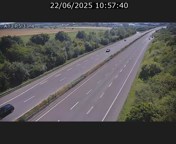 <h2>Webcam trafic sur A13 à hauteur de Mondorf-les-Bains en direction d'Altwies</h2>