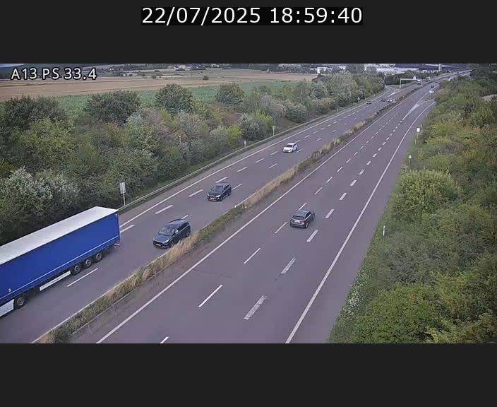 <h2>Webcam trafic sur A13 à hauteur de Mondorf-les-Bains en direction d'Altwies</h2>