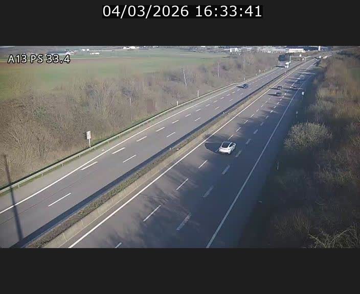 Webcam trafic sur A13 à hauteur de Mondorf-les-Bains en direction d'Altwies