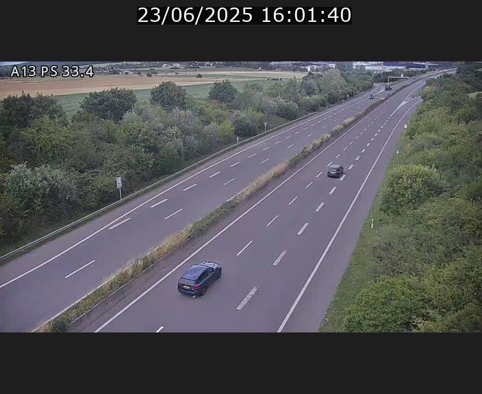 <h2>Webcam trafic sur A13 à hauteur de Mondorf-les-Bains en direction d'Altwies</h2>