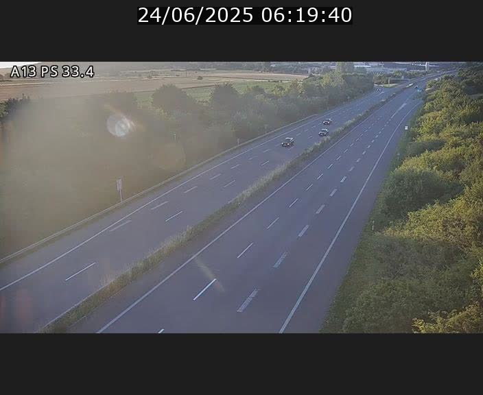 <h2>Webcam trafic sur A13 à hauteur de Mondorf-les-Bains en direction d'Altwies</h2>