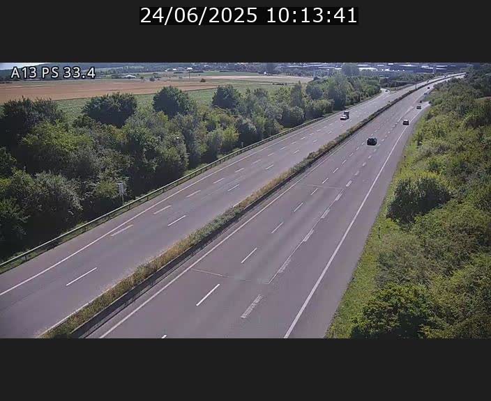 <h2>Webcam trafic sur A13 à hauteur de Mondorf-les-Bains en direction d'Altwies</h2>