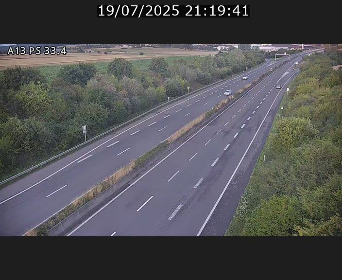 <h2>Webcam trafic sur A13 à hauteur de Mondorf-les-Bains en direction d'Altwies</h2>