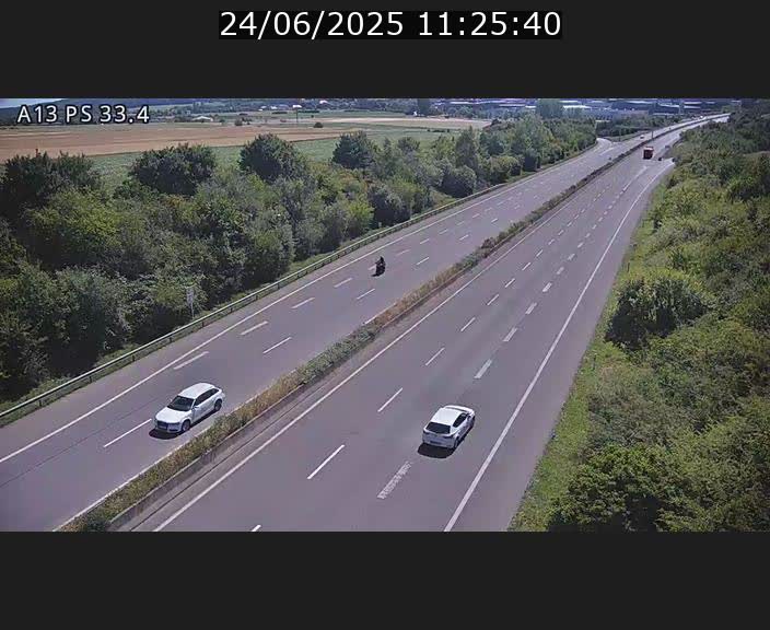 <h2>Webcam trafic sur A13 à hauteur de Mondorf-les-Bains en direction d'Altwies</h2>