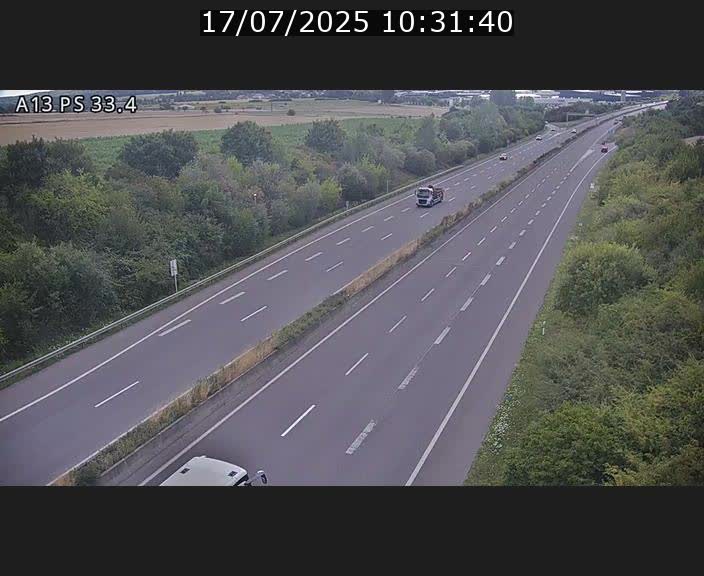 <h2>Webcam trafic sur A13 à hauteur de Mondorf-les-Bains en direction d'Altwies</h2>