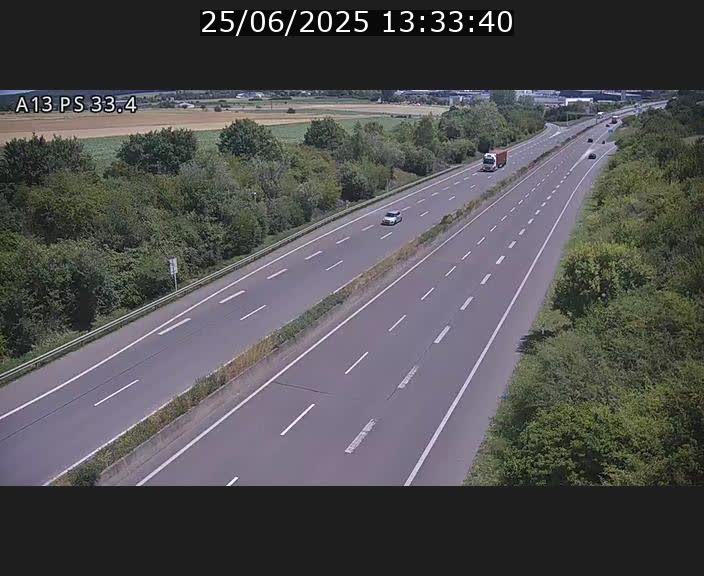 <h2>Webcam trafic sur A13 à hauteur de Mondorf-les-Bains en direction d'Altwies</h2>