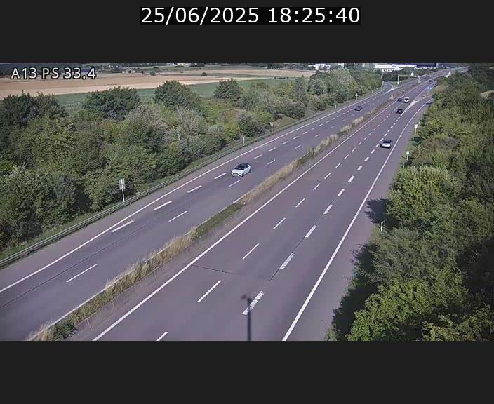<h2>Webcam trafic sur A13 à hauteur de Mondorf-les-Bains en direction d'Altwies</h2>