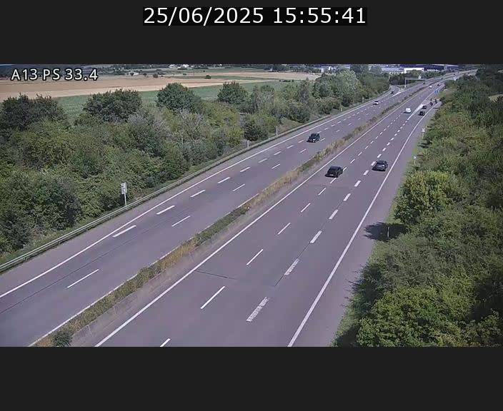 <h2>Webcam trafic sur A13 à hauteur de Mondorf-les-Bains en direction d'Altwies</h2>