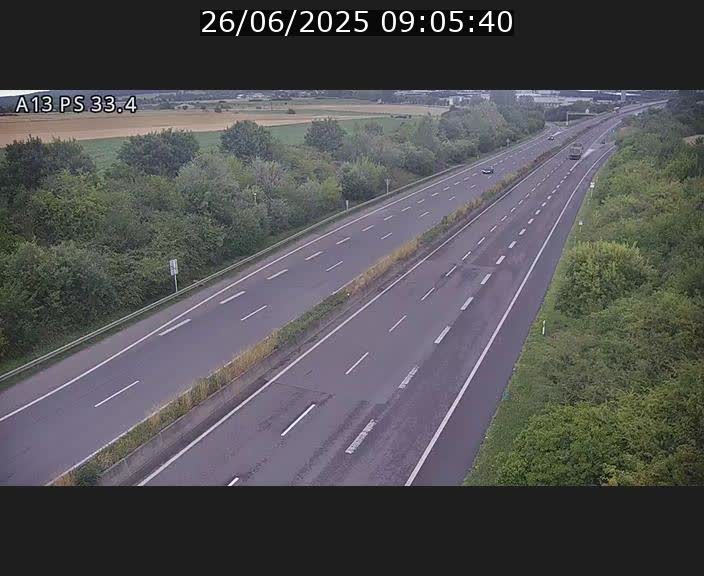 <h2>Webcam trafic sur A13 à hauteur de Mondorf-les-Bains en direction d'Altwies</h2>