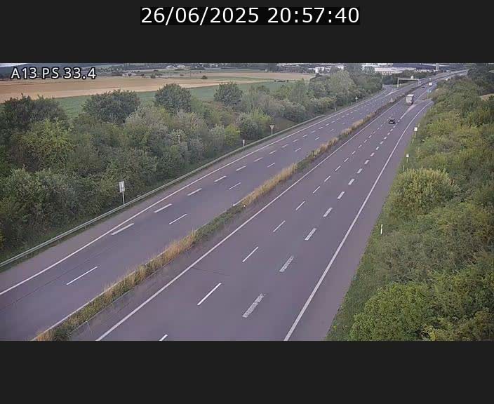 <h2>Webcam trafic sur A13 à hauteur de Mondorf-les-Bains en direction d'Altwies</h2>