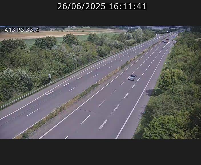 <h2>Webcam trafic sur A13 à hauteur de Mondorf-les-Bains en direction d'Altwies</h2>