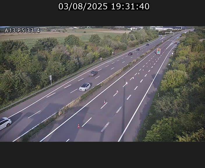 <h2>Webcam trafic sur A13 à hauteur de Mondorf-les-Bains en direction d'Altwies</h2>