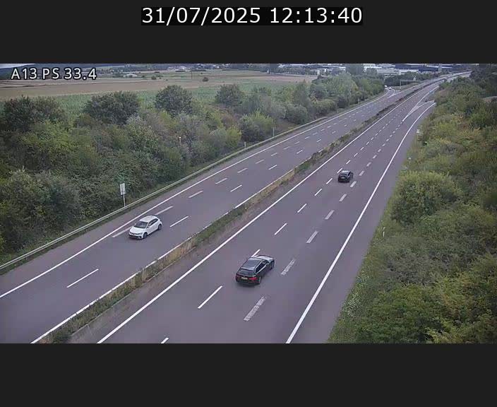 <h2>Webcam trafic sur A13 à hauteur de Mondorf-les-Bains en direction d'Altwies</h2>