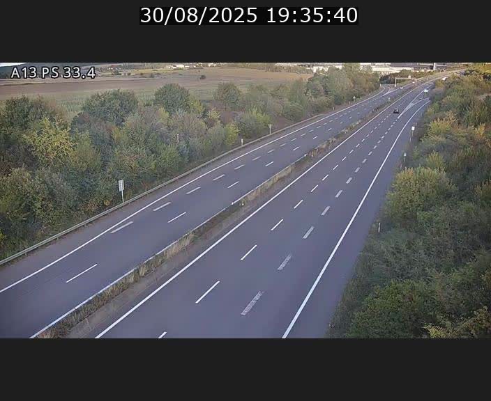 <h2>Webcam trafic sur A13 à hauteur de Mondorf-les-Bains en direction d'Altwies</h2>