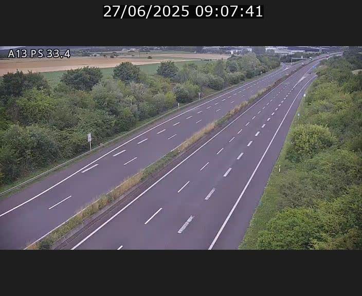 <h2>Webcam trafic sur A13 à hauteur de Mondorf-les-Bains en direction d'Altwies</h2>
