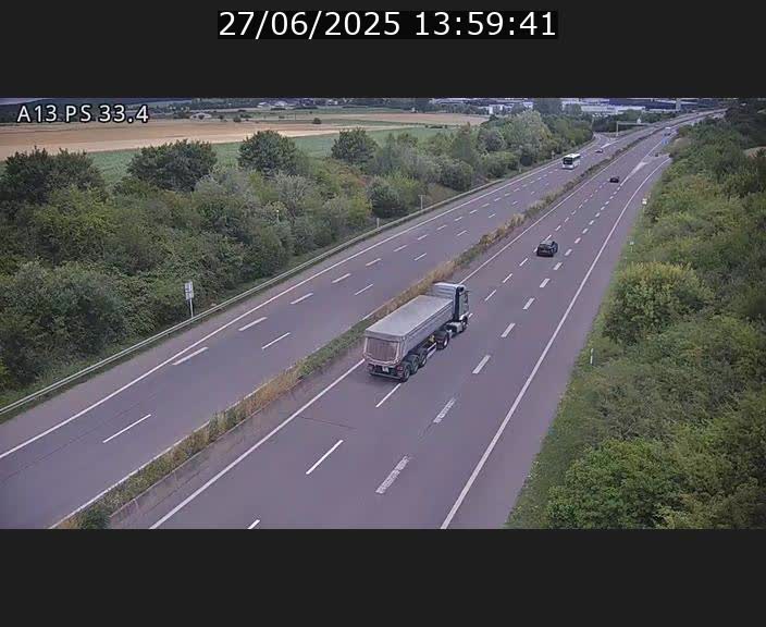<h2>Webcam trafic sur A13 à hauteur de Mondorf-les-Bains en direction d'Altwies</h2>
