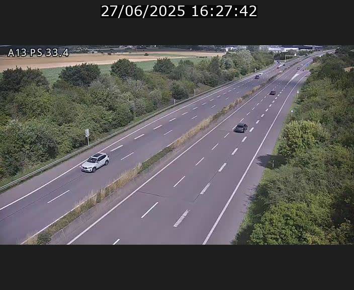 <h2>Webcam trafic sur A13 à hauteur de Mondorf-les-Bains en direction d'Altwies</h2>