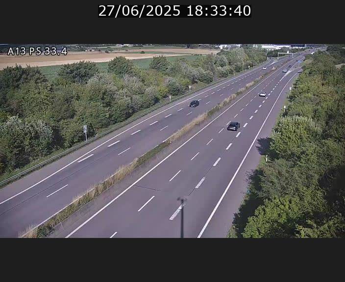 <h2>Webcam trafic sur A13 à hauteur de Mondorf-les-Bains en direction d'Altwies</h2>