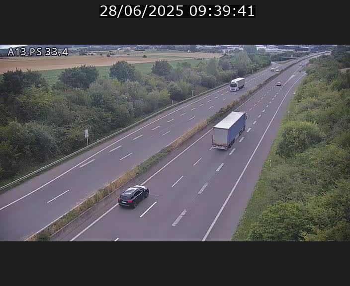 <h2>Webcam trafic sur A13 à hauteur de Mondorf-les-Bains en direction d'Altwies</h2>