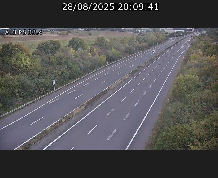 <h2>Webcam trafic sur A13 à hauteur de Mondorf-les-Bains en direction d'Altwies</h2>