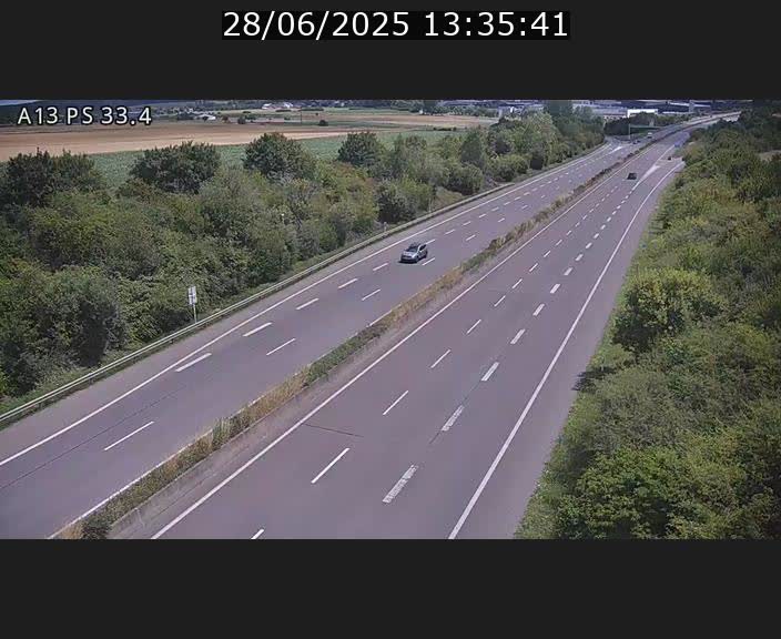 <h2>Webcam trafic sur A13 à hauteur de Mondorf-les-Bains en direction d'Altwies</h2>