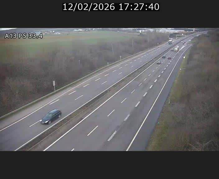 Webcam trafic sur A13 à hauteur de Mondorf-les-Bains en direction d'Altwies