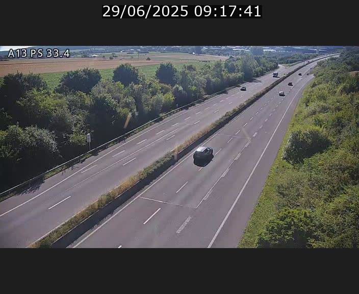 <h2>Webcam trafic sur A13 à hauteur de Mondorf-les-Bains en direction d'Altwies</h2>