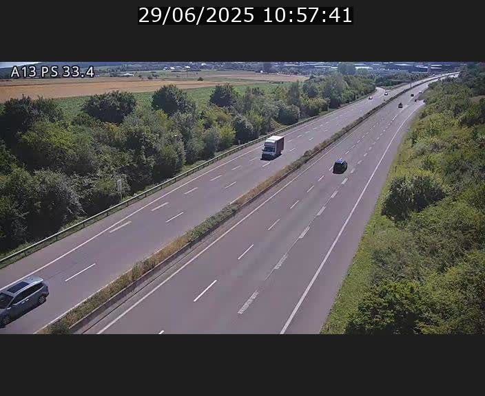 <h2>Webcam trafic sur A13 à hauteur de Mondorf-les-Bains en direction d'Altwies</h2>