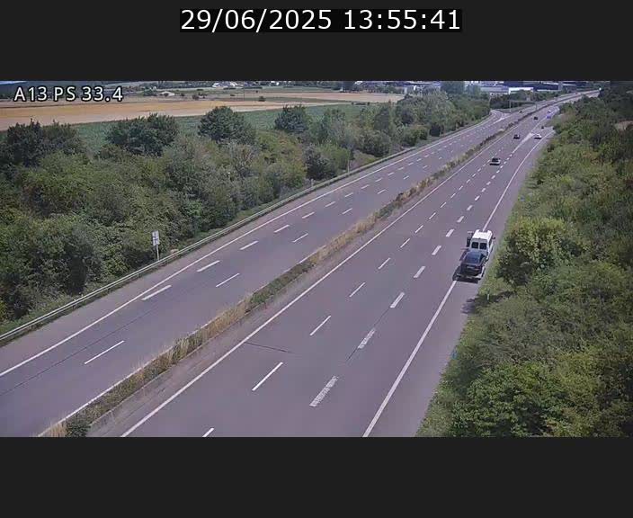 <h2>Webcam trafic sur A13 à hauteur de Mondorf-les-Bains en direction d'Altwies</h2>
