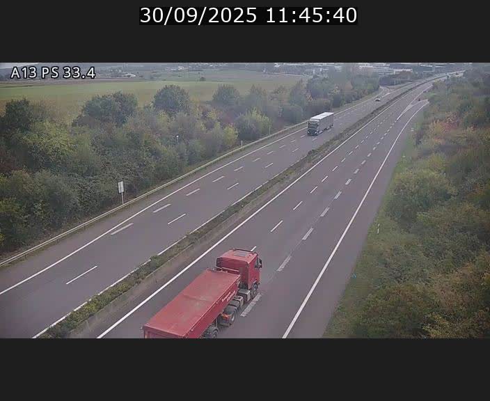 <h2>Webcam trafic sur A13 à hauteur de Mondorf-les-Bains en direction d'Altwies</h2>