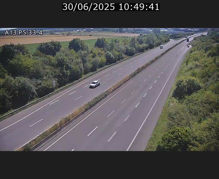<h2>Webcam trafic sur A13 à hauteur de Mondorf-les-Bains en direction d'Altwies</h2>