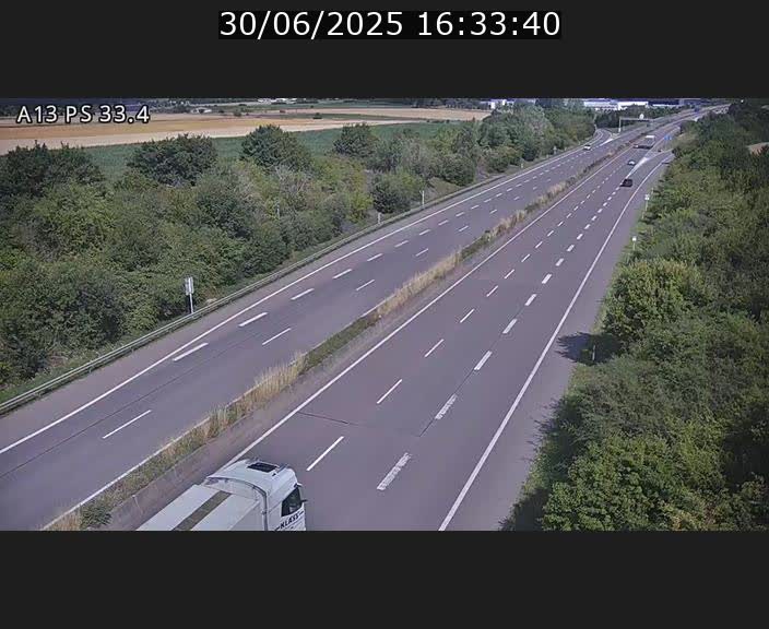 <h2>Webcam trafic sur A13 à hauteur de Mondorf-les-Bains en direction d'Altwies</h2>
