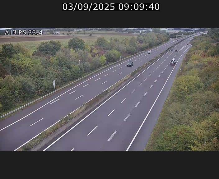 <h2>Webcam trafic sur A13 à hauteur de Mondorf-les-Bains en direction d'Altwies</h2>